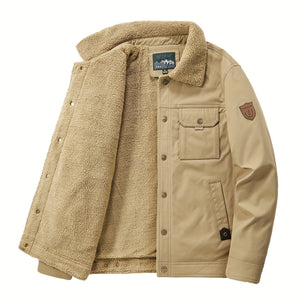 Comfy Family Summit - Fleece-Lined Windbreaker Jacket Beige / XS(34)