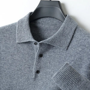 Comfy Family Swindon - Merino Wool Polo GRAY / S