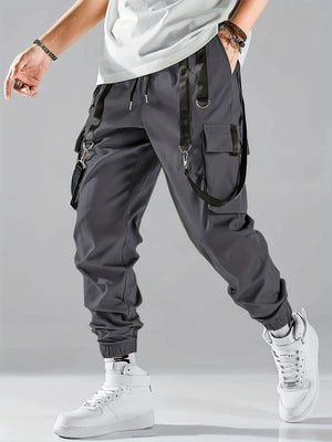 Comfy Family Techwear Cargo Pants Dark Grey / S