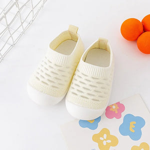 Comfy Family Tiny Toes™ - Mesh Snuggle Sneakers Lemon Drop / 0-6 Months