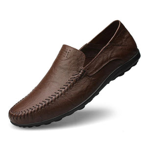 Comfy Family Tonio™ - Men's Classic Loafers Dark Brown / 37