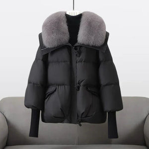 Comfy Family Velancia - Elegant Furry Puffer Jacket