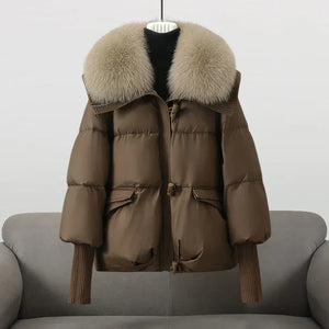 Comfy Family Velancia - Elegant Furry Puffer Jacket