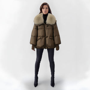 Comfy Family Velancia - Elegant Furry Puffer Jacket