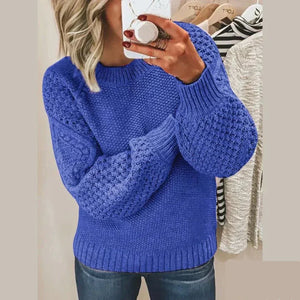 Comfy Family Willow - Solid Knitted Sweater Royal Blue / S