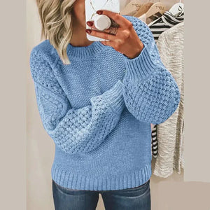 Comfy Family Willow - Solid Knitted Sweater Sky Blue / S