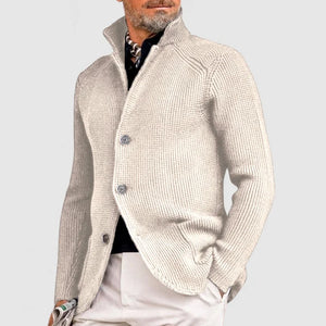 Comfy Family Windsor - Elegant Men's Cardigan Beige / S