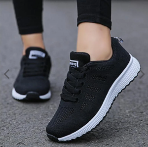 Comfy Family Women Shoes Sports Sneakers Black / 35