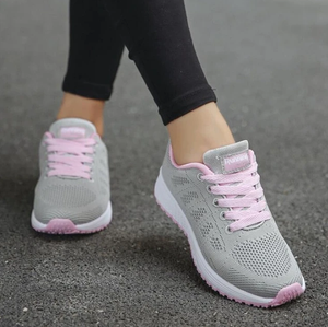 Comfy Family Women Shoes Sports Sneakers Grey pink / 35